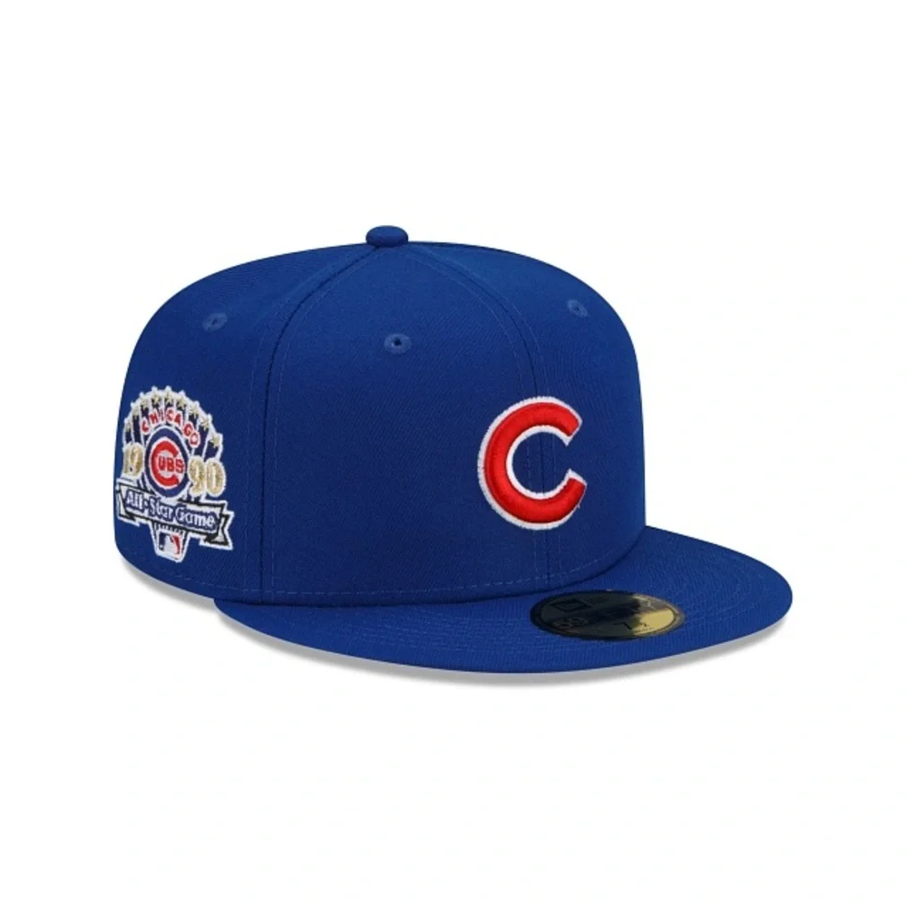 Swarovski Chicago Cubs Blue Brim Fitted Cap - Picture 1 of 6